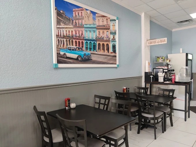 Inside our Cuban café